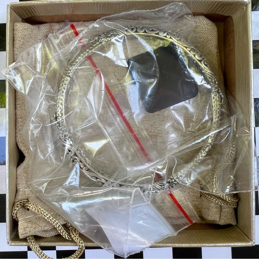 SARDA Sterling Silver 🩶 Filigree Bangle Bracelet - Picture 14 of 17